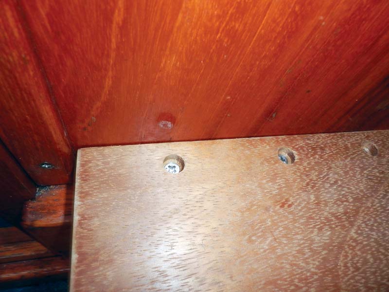 7 - Shelf screwed home