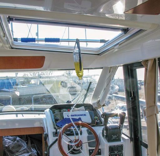 How to replace hydraulic steering hoses and refill the system with