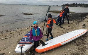 paddleboarding with kids