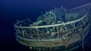Shackleton's ship wreck Endurance at the bottom of the sea