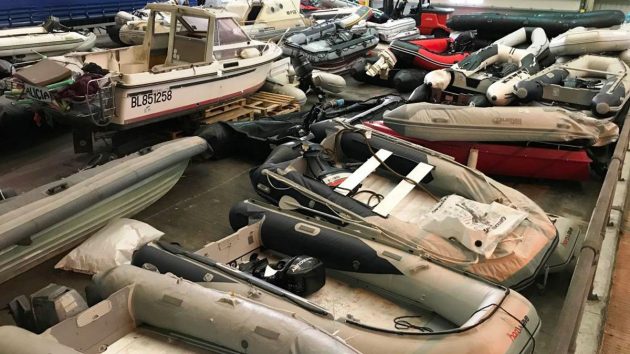 Seized boats