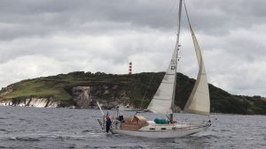 A halyard can get tangled while sailing, but how can you get it free? Credit: Theo Stocker