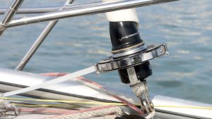 Over the last five years, headsail furling systems have been fitted as standard on new yachts. A Facnor FD in use. Credit: Rupert Holmes