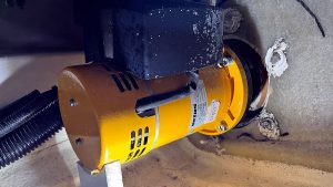 A stern thruster on a boat