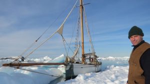 Integrity, a 43ft wooden replica Victorian cutter, which Will Stirling is sailing through the NorthWest Passage