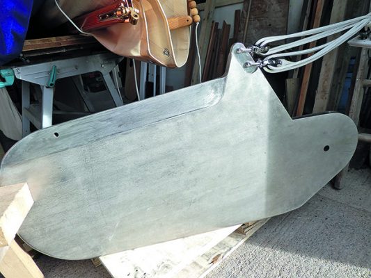 A centre plate of a boat