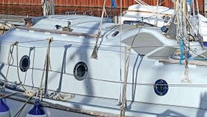 Boat portholes on a Sabre 27