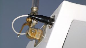 a repaired VHF cable
