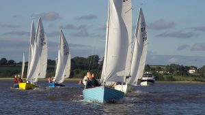 boat sailing in an estuary