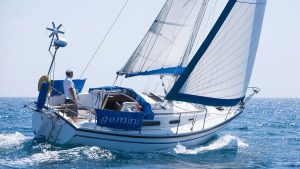 A Sadler 29 sailing in the Solent