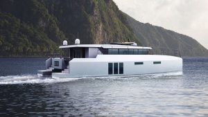 The methanol-powered boat, Archipelago zero.63
