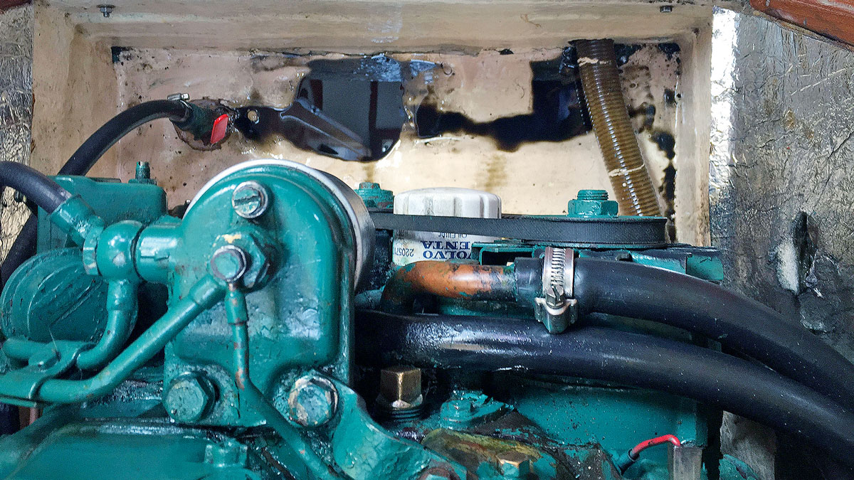 How to find an engine oil leak in a Volvo 2002 Practical Boat Owner