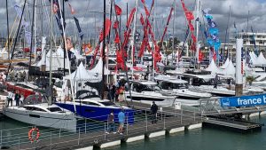 new boats under 40ft on display at the La Rochell boat show