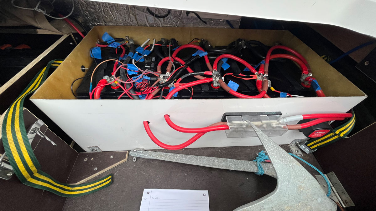 Will Renilson's battery box on his Jersey 36