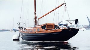 The author’s restored his boat Blauwe Slenk over two-and-a-half years – then ran aground on her first outing!