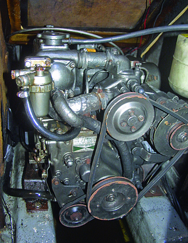 A marine boat engine