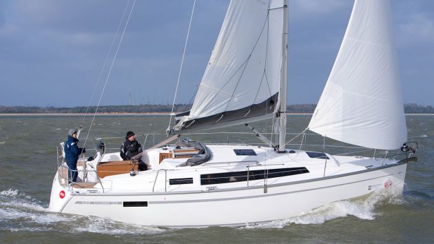 A Hanse Cruiser 33 being sailed at sea