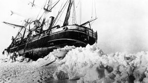 Ernest Shackleton's ship, Endurance, stuck in the ice in the Weddell Sea during the Antarctic expedition, 1915. Photo credit: GRANGER - Historical Picture Archive/Alamy