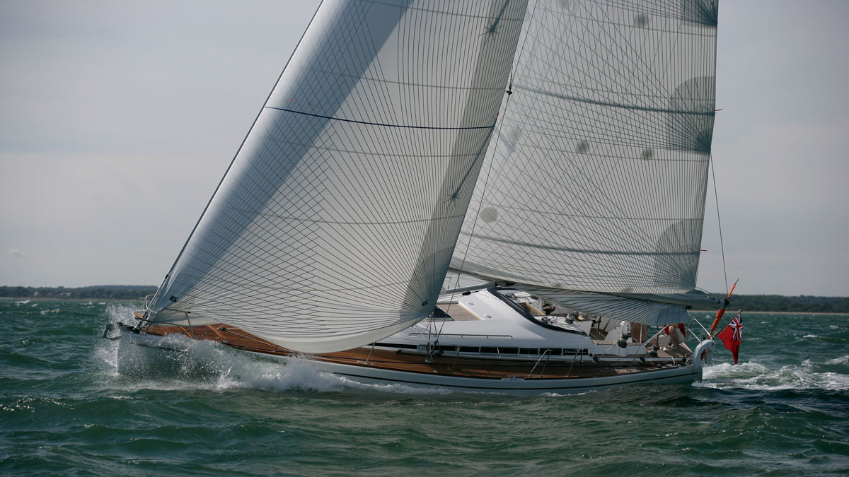 An Arcona 460 yacht sailing
