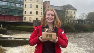 Freya Terry was recently awarded a RYA Cymru Wales Impact Award for her work with young people. Credit: RYA