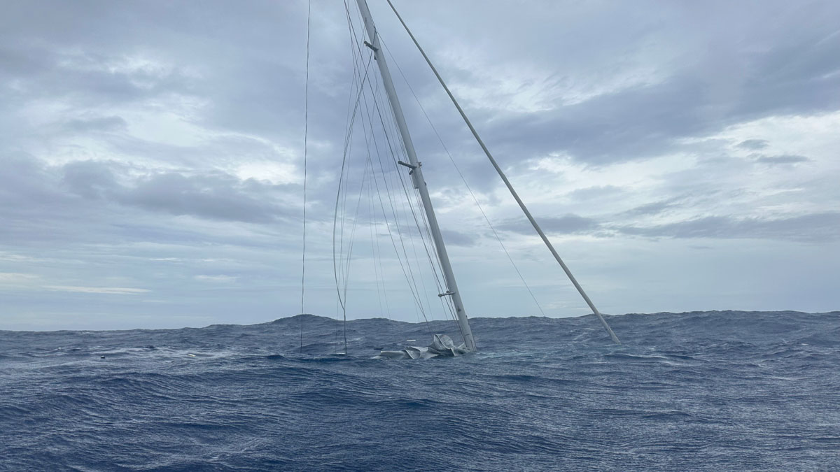 An Arcona yacht sinking