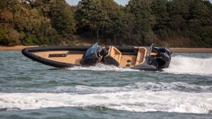 Scorpion RIBS being driven close to the shore