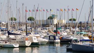 Yachts in Arcachon marina. Photo credit: Belle Vue/Alamy