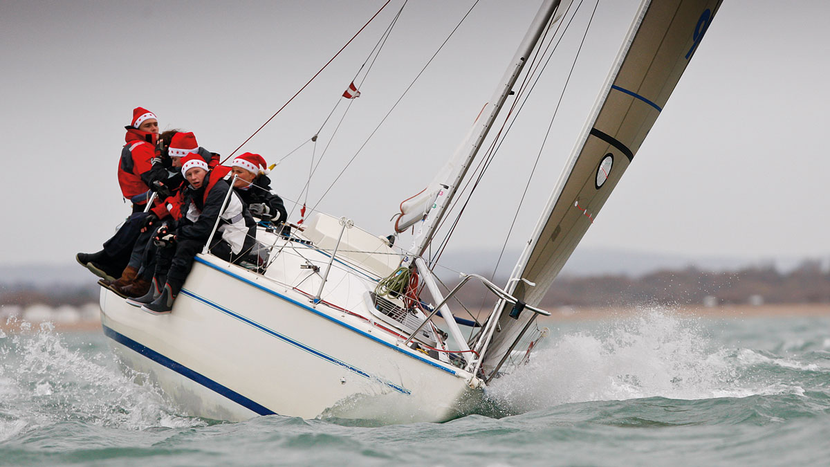 A boat racing