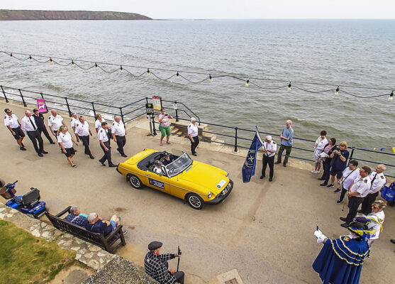 The NCI flag relay finale at NCI Filey