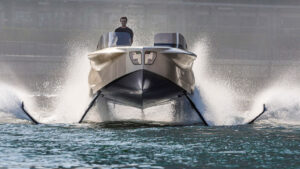 Hydrofoiling motor cruising boat from the UAE-based manufacturer Enata