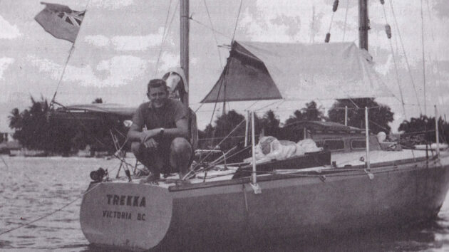 Trekka and John Guzzwell in Barbados