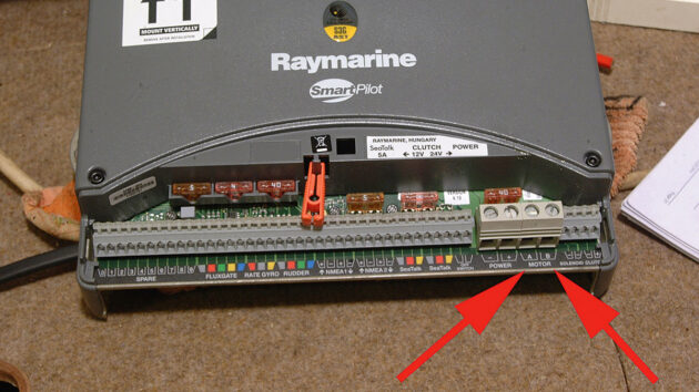 A Raymarine unit for a boat