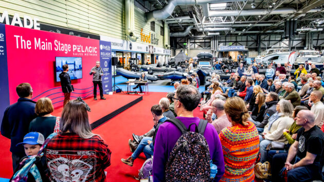 The main stage at Boatlife 2024, NEC Birmingham