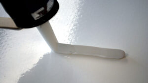 Sealant being applied
