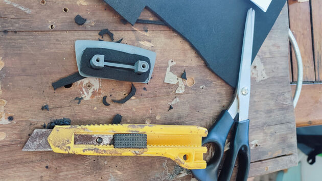 Tools on a workbench