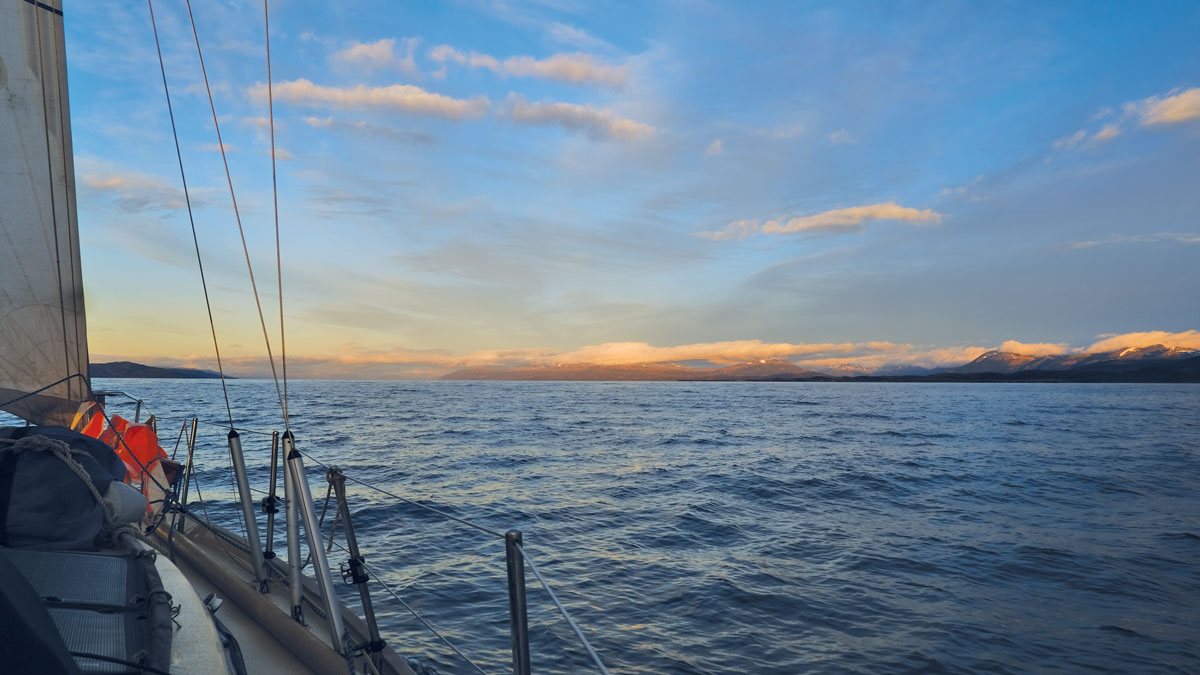 Beagle Channel at dawn, December 2023