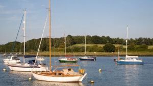 Boats on the river Deben