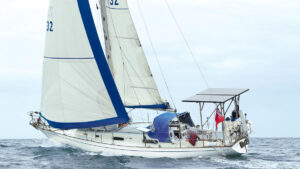 A contessa 32 yacht sailing