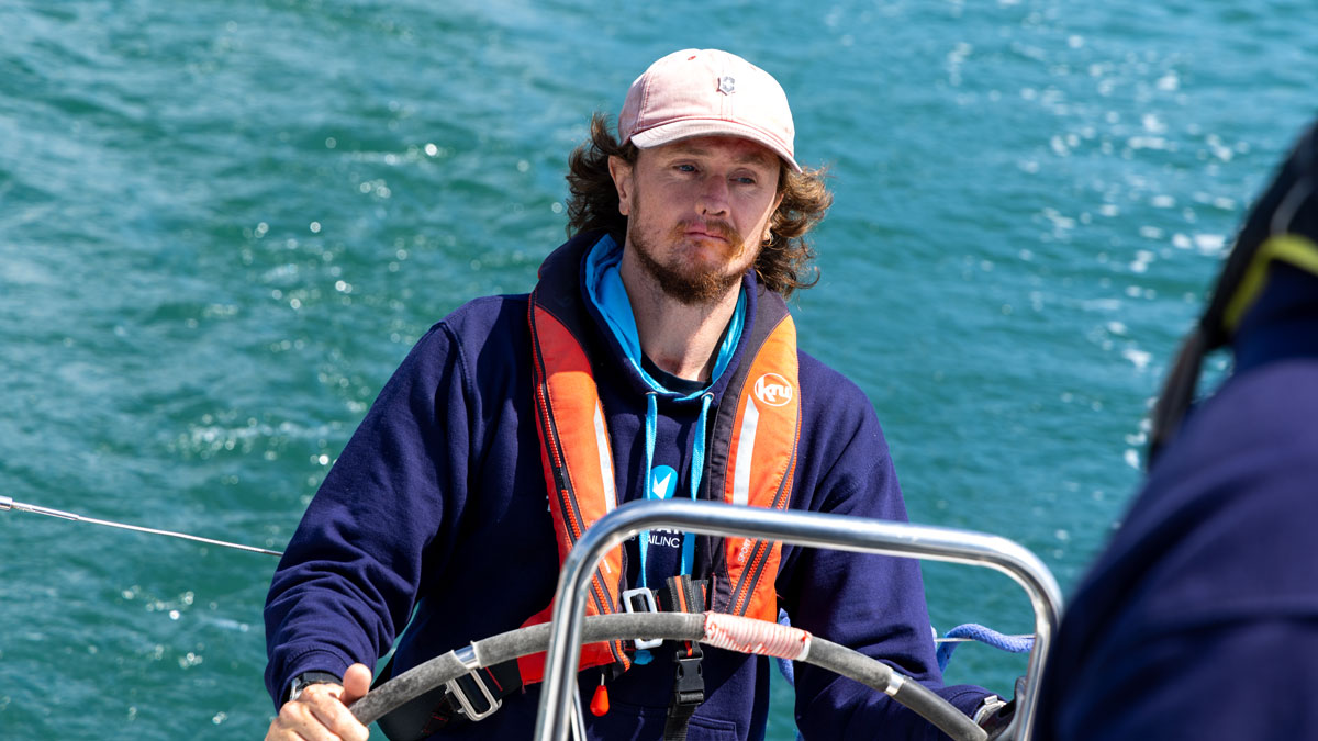 Triple amputee Craig Wood sailing