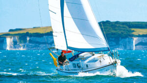 A Westerly Centaur sailing at sea