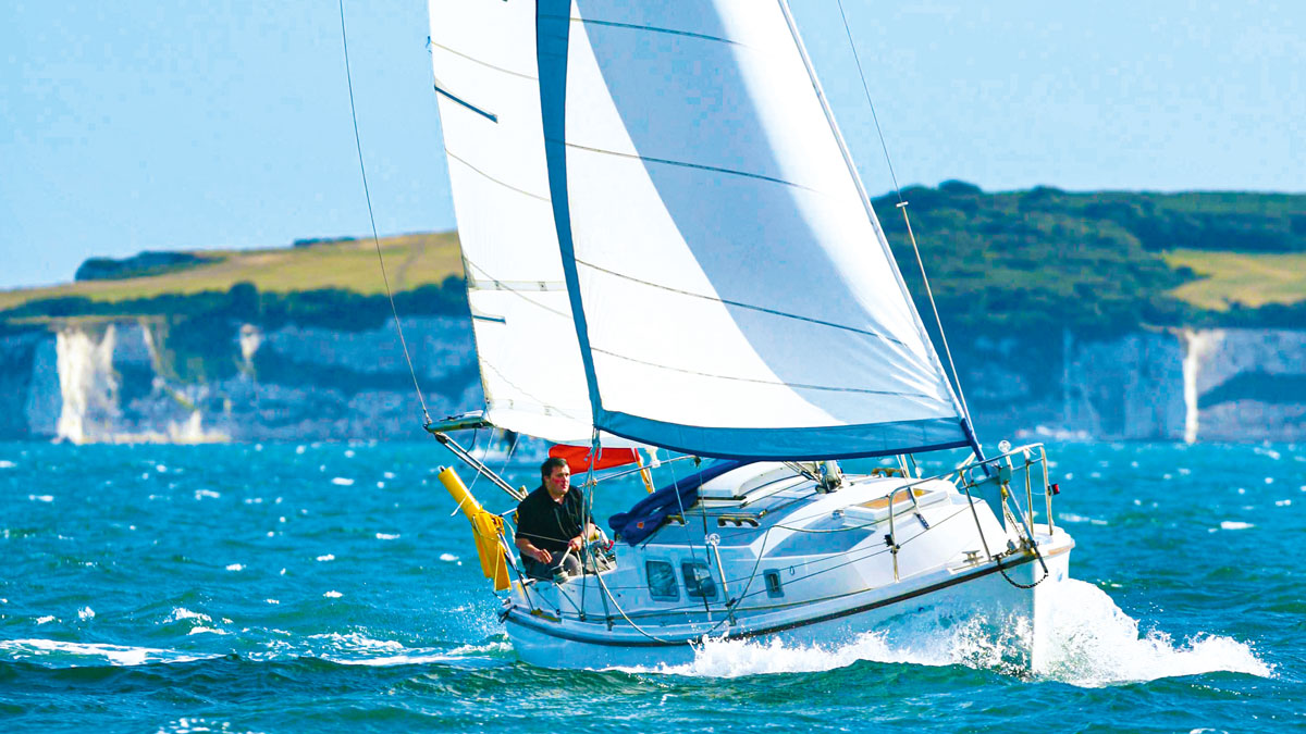 A Westerly Centaur sailing at sea