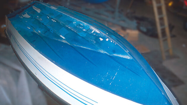 An upturned, raised hull was easier to work with