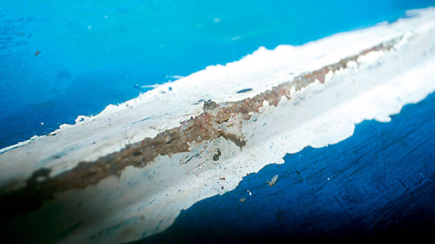 A flawed strake was a possible point of water entry