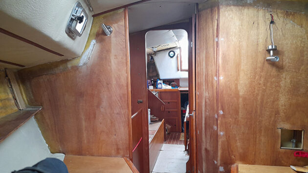 A boat bulkhead