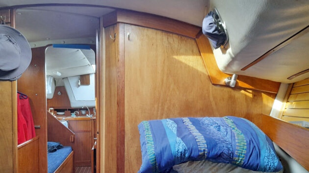 A bulkhead on a boat