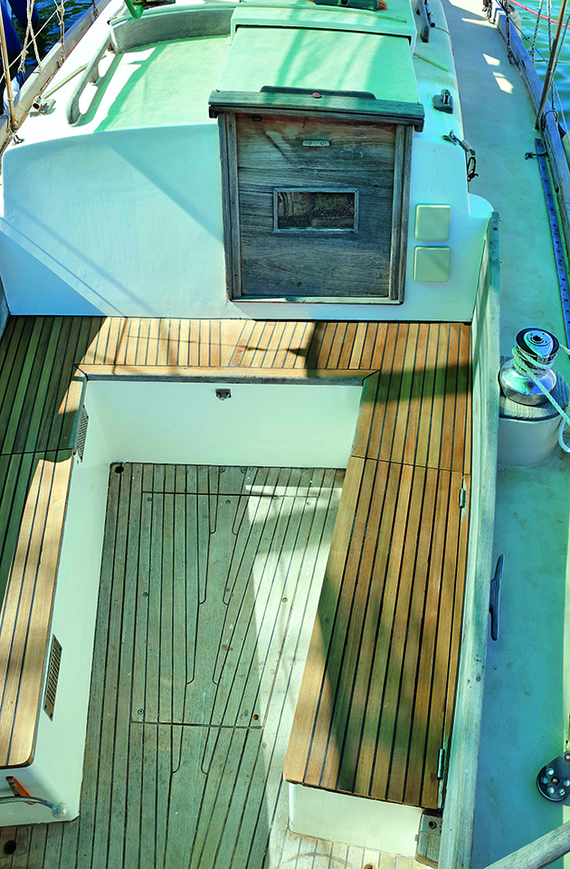 Cockpit of a boat