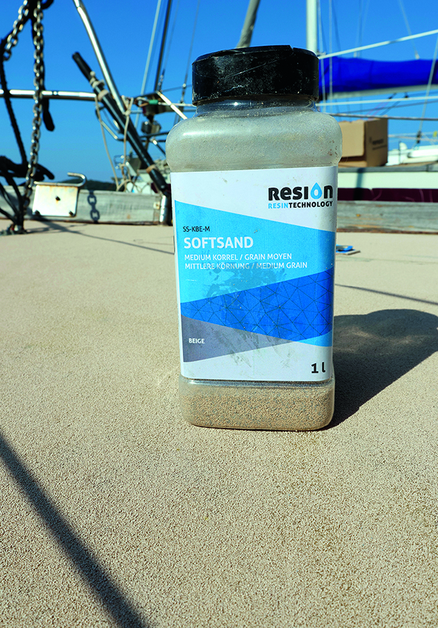 The bottle of SoftSand anti-skid