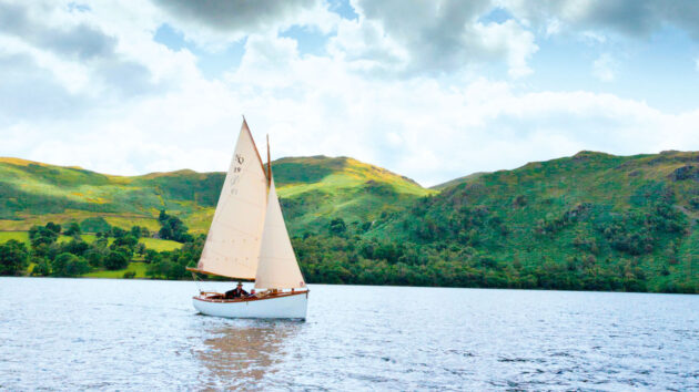 A person dinghy cruising