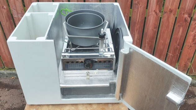 A galley box built for a boat