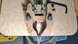 A homemade rigging vice